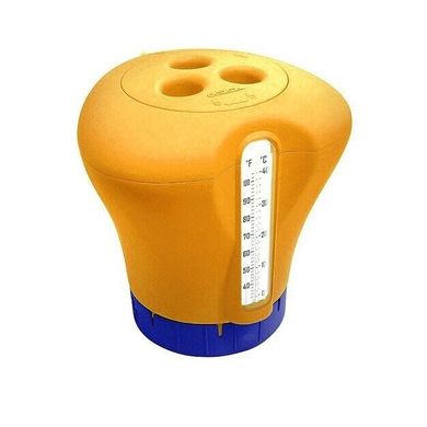 Дозатор для бассейна плавающий Kokido K619 оранжевый с термометром