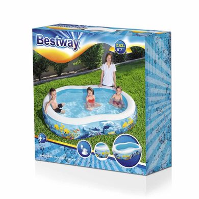 Надувной бассейн для дачи Bestway 54118 (262х157х46 см)